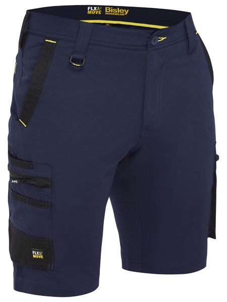 Flx & Move™ 4-Way Stretch Zip Cargo Short - BSHC1332 - Bisley Workwear