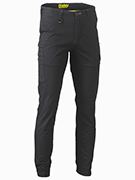 Modern fit stretch cotton drill cargo cuffed pants - BPC6028